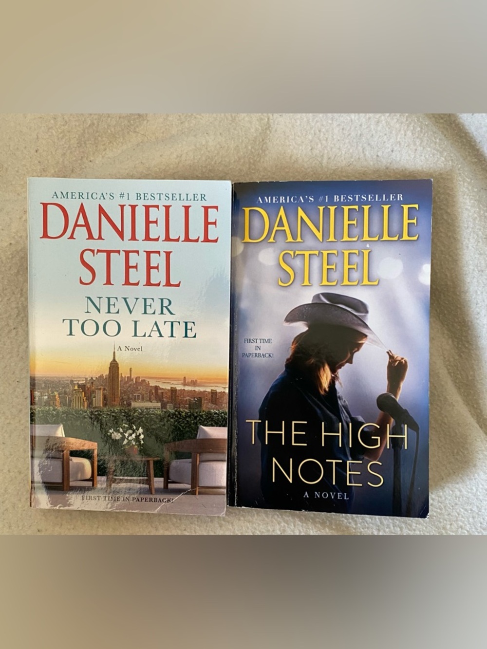 Danielle Steel Never Too Late & The High Notes - Paperback Set
